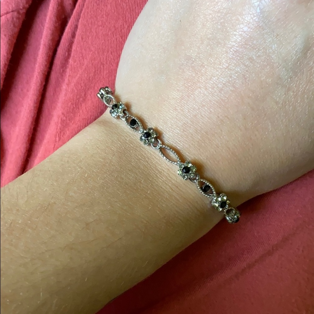 Silver Flower Bracelet